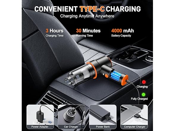 KMM Handheld Car Vacuum Cleaner