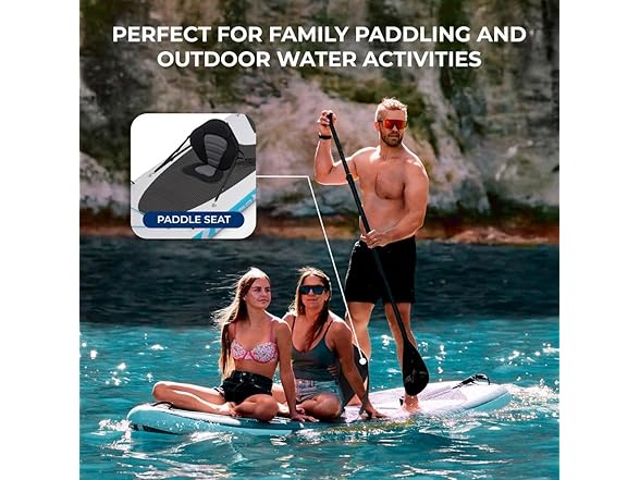 SereneLife 12’2” Inflatable Paddle Board - XL