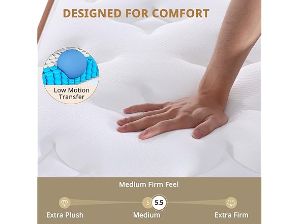 BedStory 12" Hybrid Queen Mattress in a