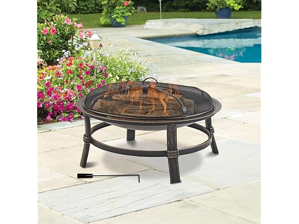 Mr. Bar-B-Q Endless Summer Brushed Copper Firebowl