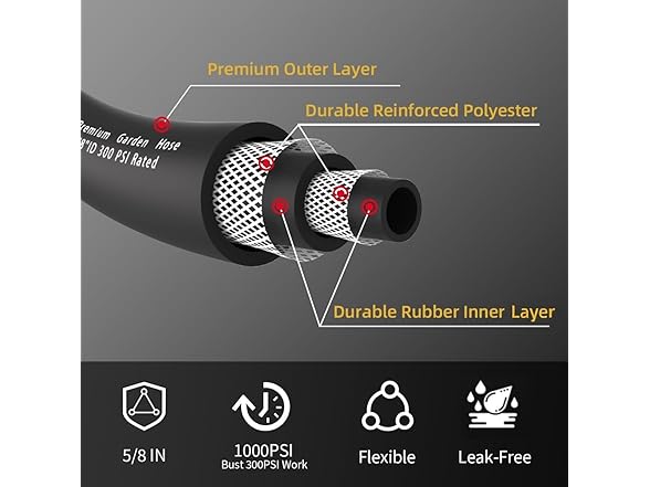 LANGARA Heavy Duty Garden Hose - 75ft