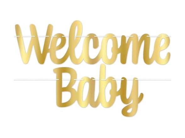 Beistle Welcome Baby Foil Streamer