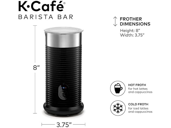 Keurig K-Café Barista Bar Single Serve Coffee Maker and Frother