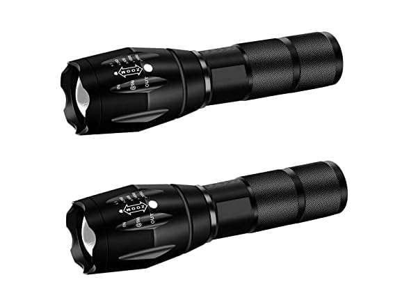 Miular Military Grade Flashlight 2 Pack