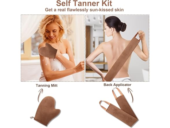 2 in 1 Self Tanning Mitt Applicator kit Self Tan