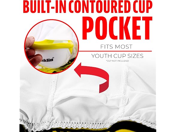 Franklin Sports Youth Compression Sliding Shorts Large