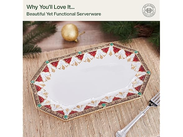 Fitz and Floyd Noel Holiday Small Serving Platter