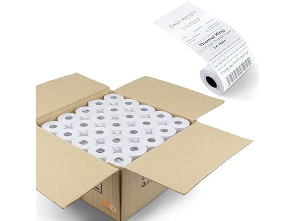 TK Thermal King, (50 Rolls) 2 1/4" 50' f