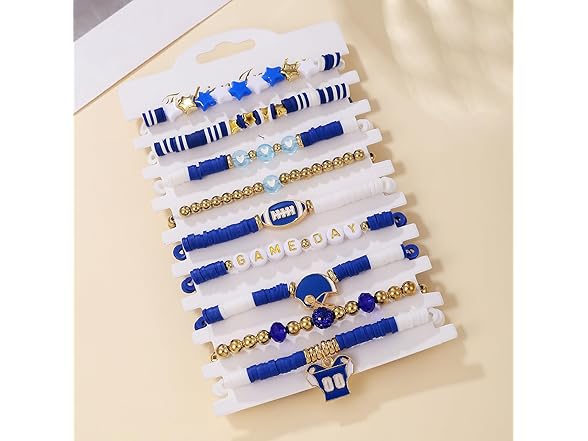 YWOYWO 9pcs Football Bracelets