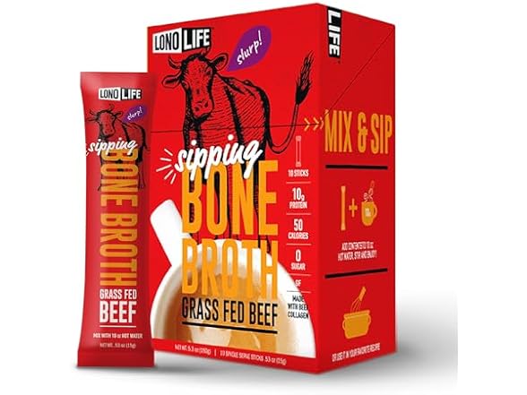 LonoLife Beef Bone Broth 10ct