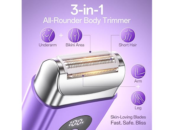 WEQOEE Cordless Electric Razors for Women