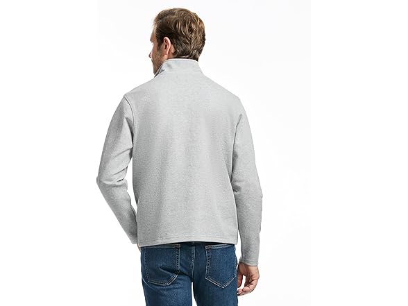 SAKS Fifth Avenue Mens Pique QuarterZip Pullover