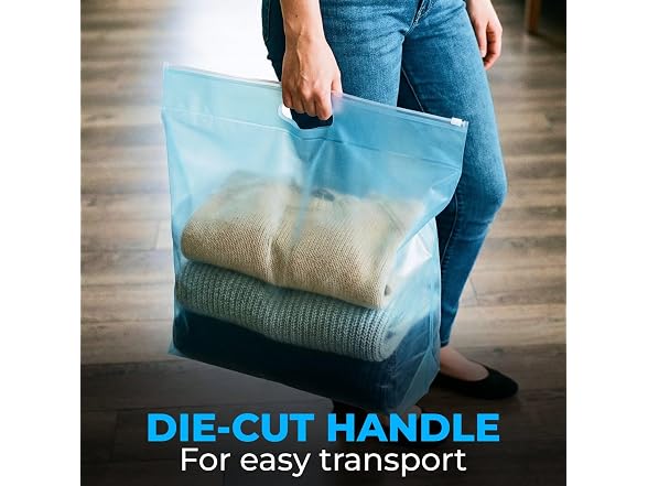 Paclord Large 24" x 32" (22 gallons) Slider Zip Lock Bags 24PK