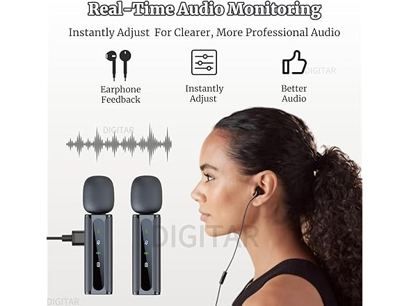 Wireless Lavalier Mic for iPhone & PC