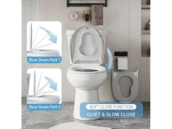 EcoExplorer PP Round Toilet Seat With Toddler Seat