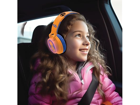 LEXiBOOK, Naruto, Foldable Light-Up Headphones