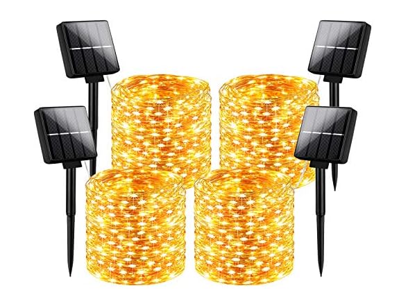 Brightever Solar String Lights 288ft, Warm White