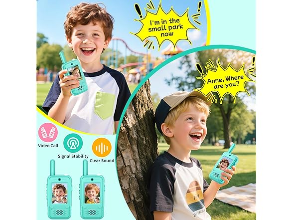 MINIBEAR Video Walkie Talkies for Kids
