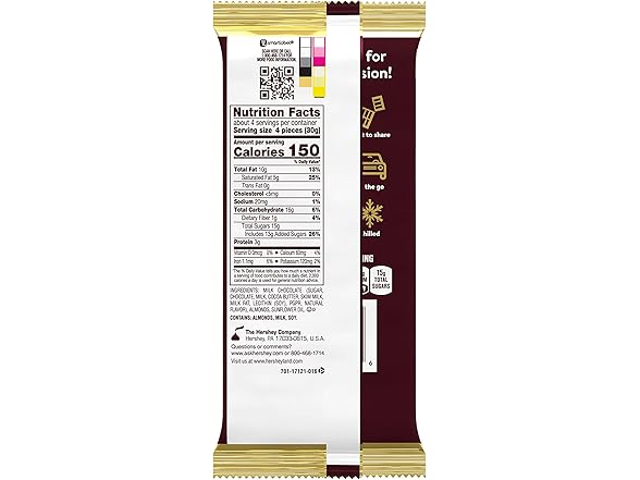 Hersheys Milk Choc with Almonds XL 12ct