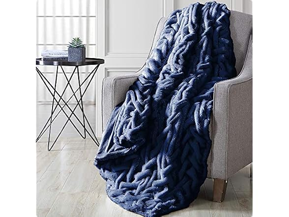 Modern Threads Faux Fur Throw Blanket