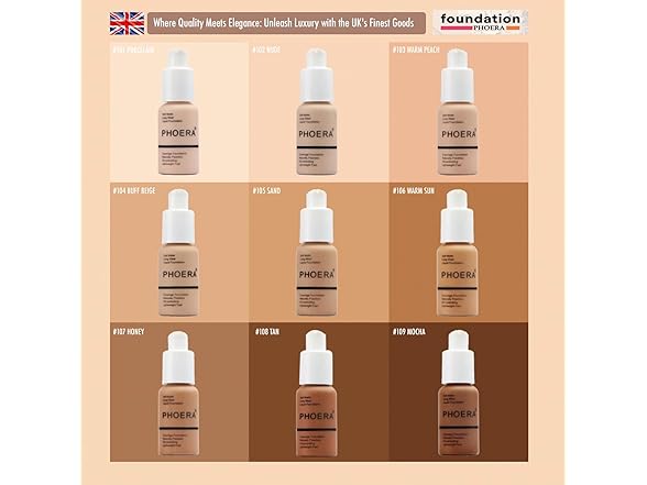 Glamza Phoera Foundation Set with Makeup