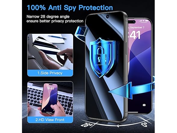 UnBreak-Glass iPhone 16 Privacy Screen Protector