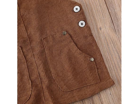Mubineo Toddler (4T) Baby Girl Corduroy Kids Bib