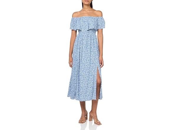 Coolmee Womens Casual Blueflower