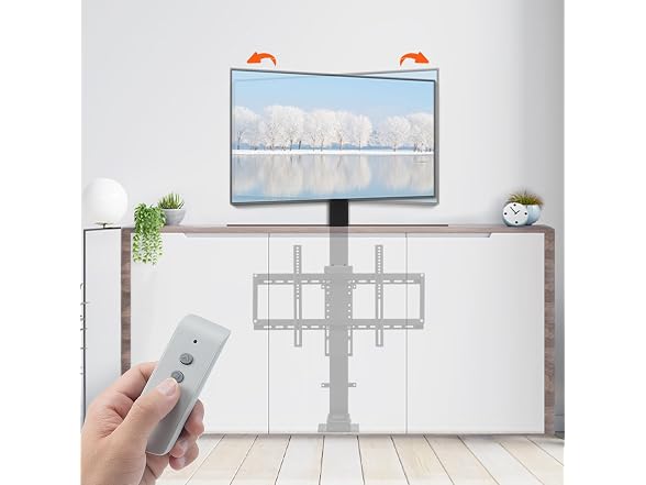 Motorized TV Lift with Swivel, Adjustable Height