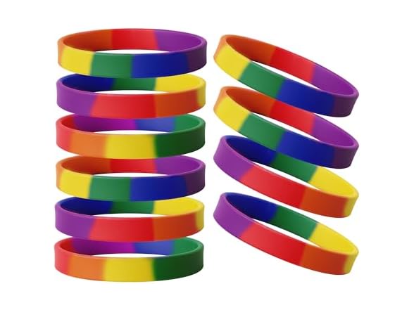 SuntonSports Rainbow Rubber Bracelets