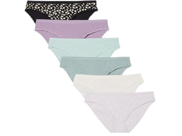 Amazon Essentials Women's Cotton Bikini Brief Underwear - 6Pk