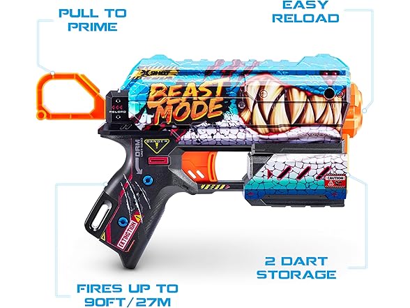 XSHOT Skins Flux Blaster with 16 Darts