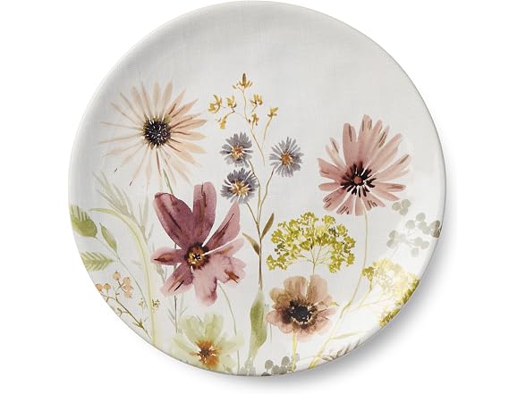 Wildflowers Ceramic Dessert Plates 4CT