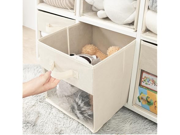 24 Pack Storage Cubes & Organizer Bins Beige