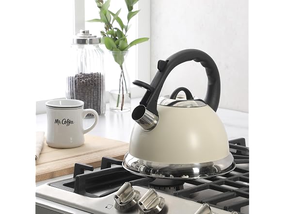 Mr. Coffee Clarefield 2.4 Qt Whistling Tea Kettle
