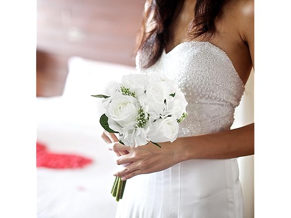 Rose Hydrangea Flowers Bouquet 2 Pack