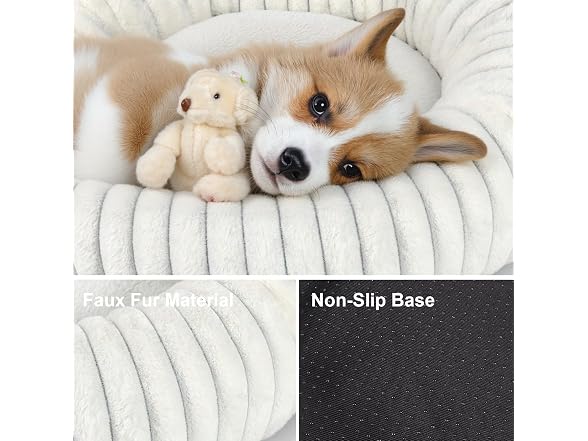 Calming Dog Bed Anti-Anxiety Donut Dog Beds