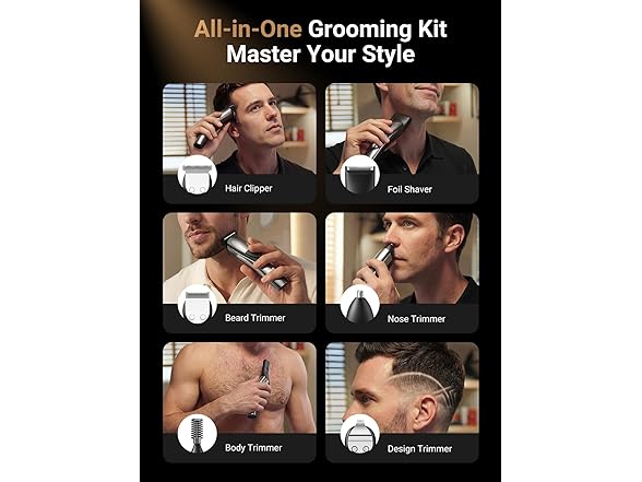 SHPAVVER Beard Trimmer for Men