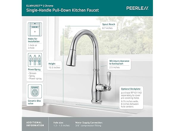 Elmhurst Single-Handle Kitchen Faucet
