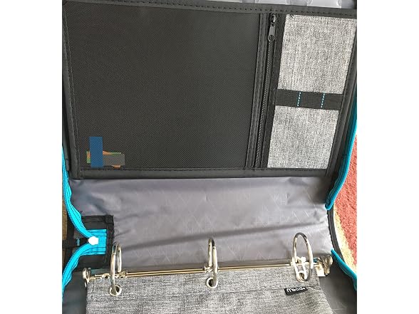 Five Star 605 Sheet 2" Ring Zipper Binder Teal