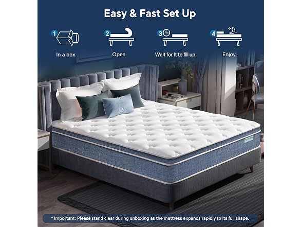 Acochey Queen Cooling Hybrid Mattress