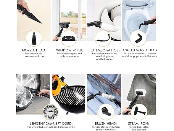 Vivibyan Handheld Steam Cleaner, Pressurized