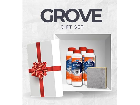 GROVE 4x Washing Machine Cleaner 12 oz Bundle