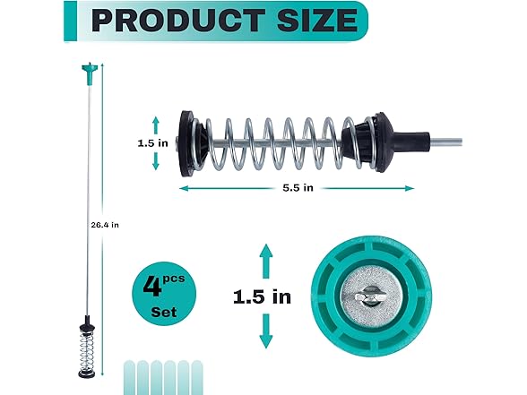 Premium Washer Damper Suspension Rods