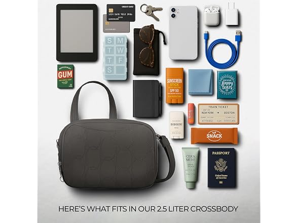 Travelon Anti-Theft Runways Double Compartment Crossbody