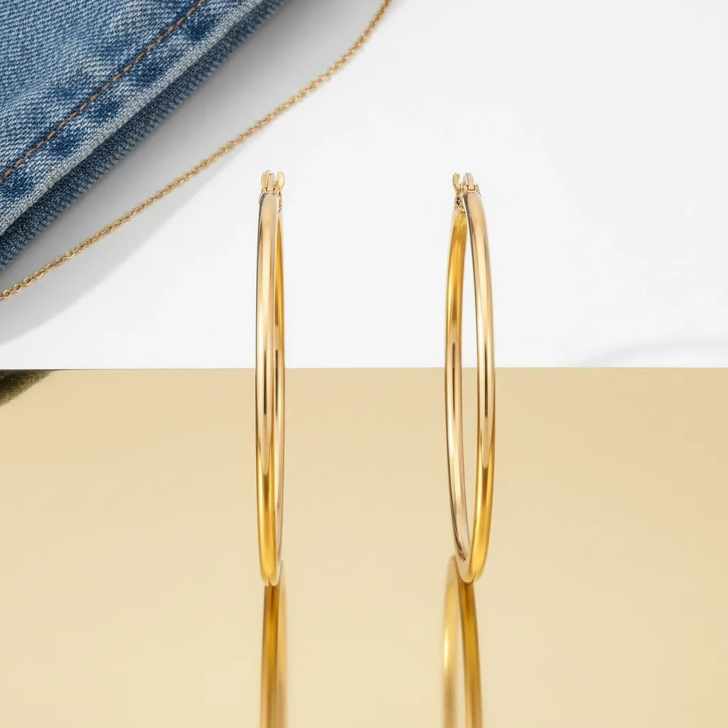 Essential Hoop Earring Set (20mm–80mm) - Gallery 7