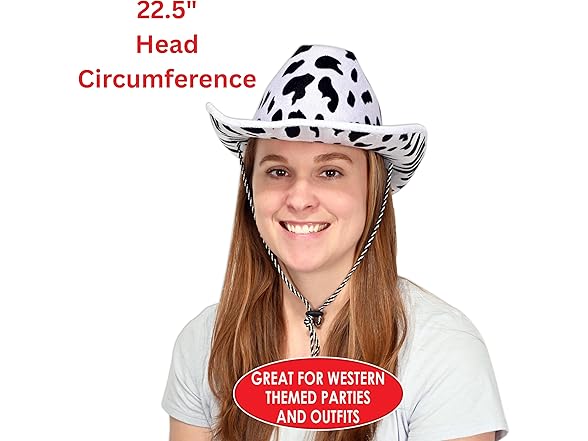 Beistle Cow Print Cowboy Hat