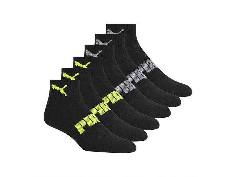 PUMA P601282 10-13 PUMA Men's 12-Pairs Quarter Crew Socks -