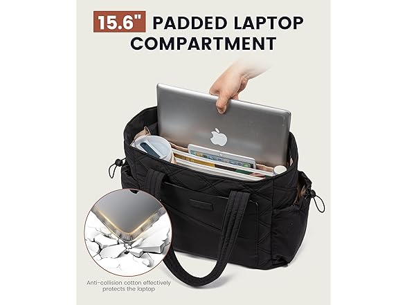 Puffer Bag and Work Bags with Zipper