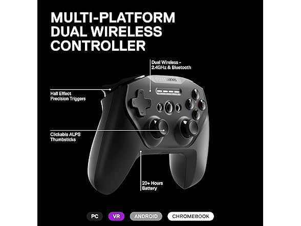 SteelSeries Wireless Gaming Controller Black